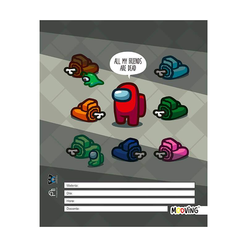 Separador De Materias Escolar Mooving Among Us 01217